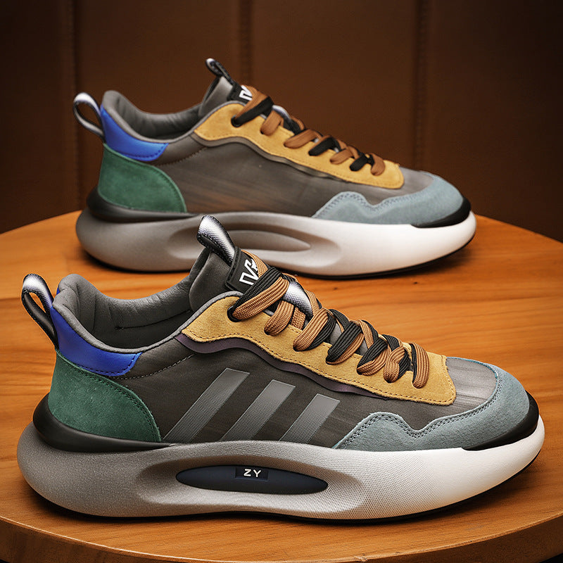 Men's Thick Sole Height Increasing Mesh Breathable Sneakers