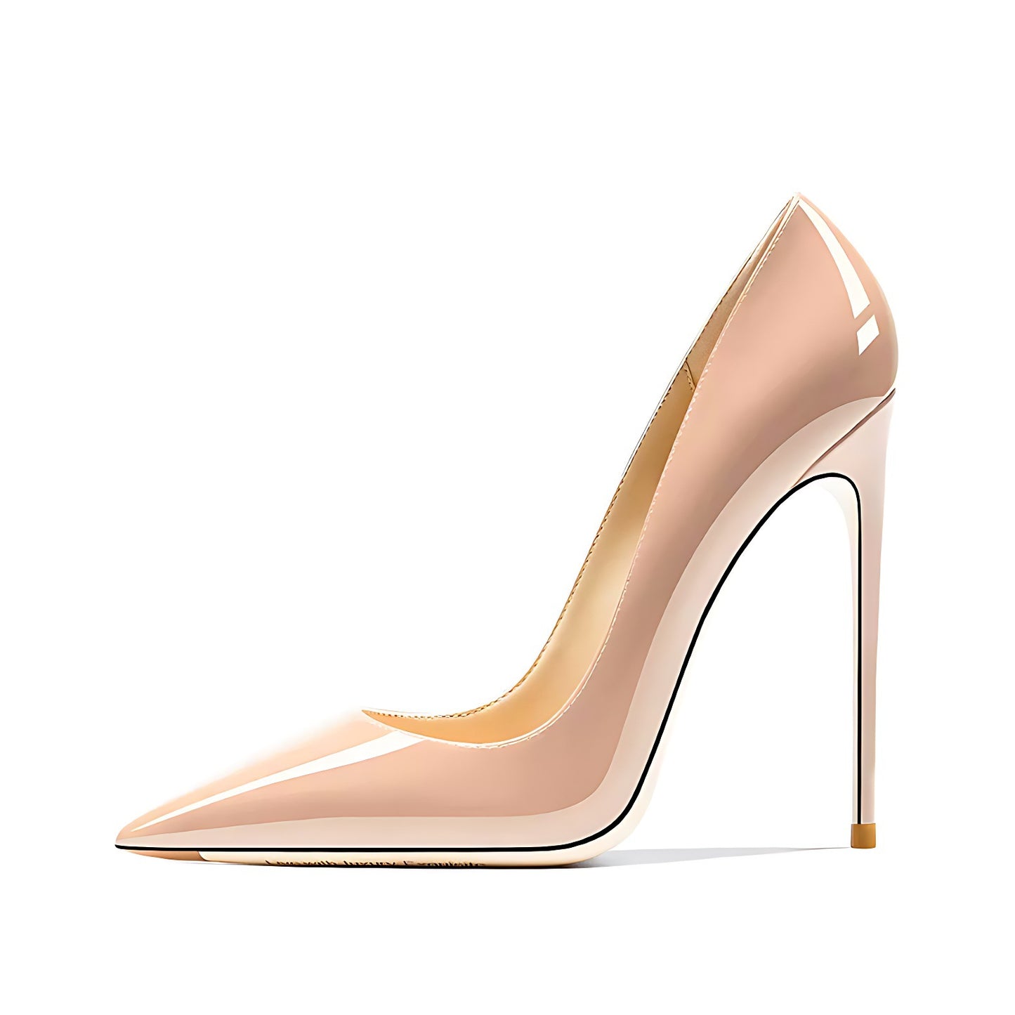 Upgraded Pointed Toe Shallow Mouth Patent Women's Fashion Shoes