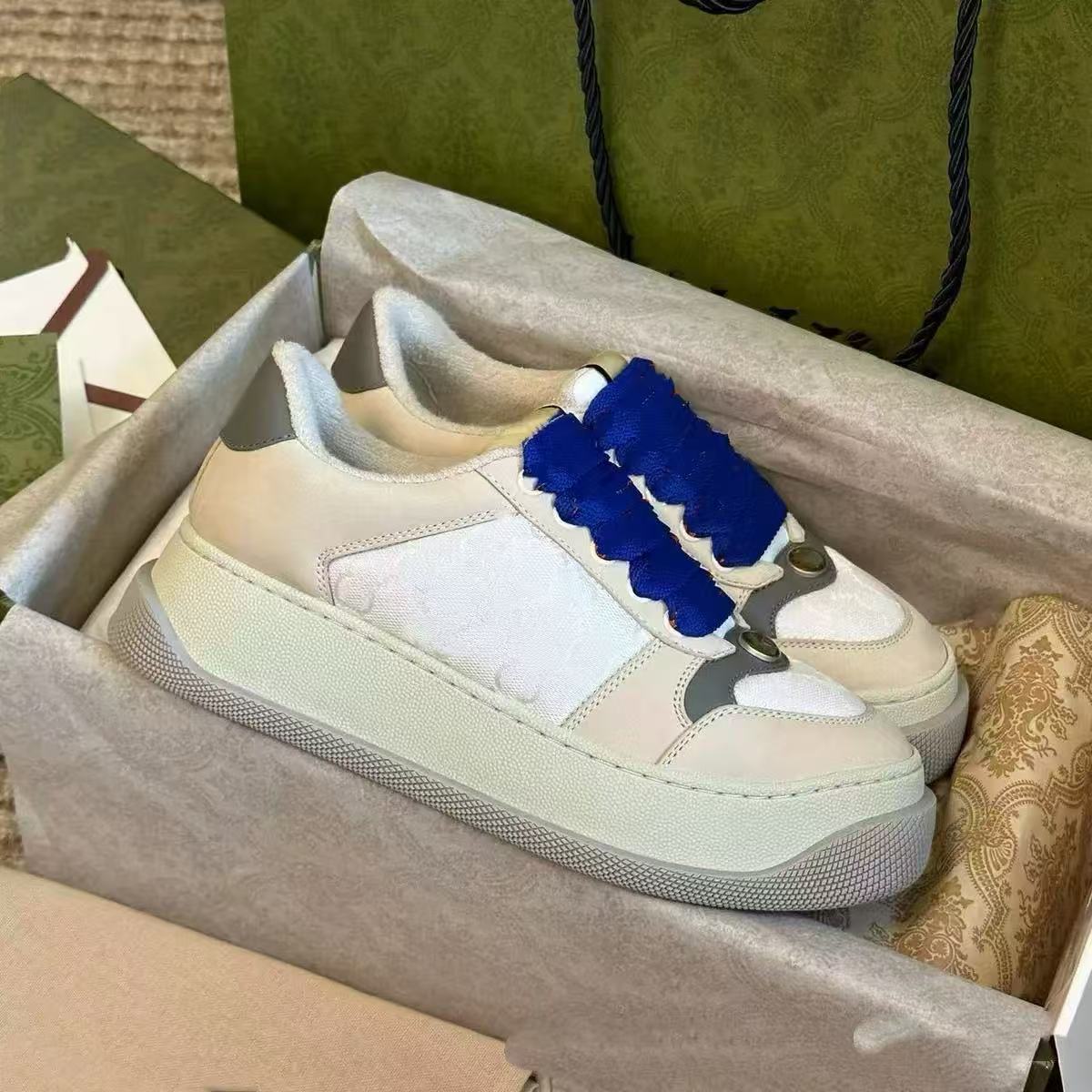 Women's Little Chubby Thick Bottom Golden Goose Sports Lace Up Dirty Women's Casual Shoes