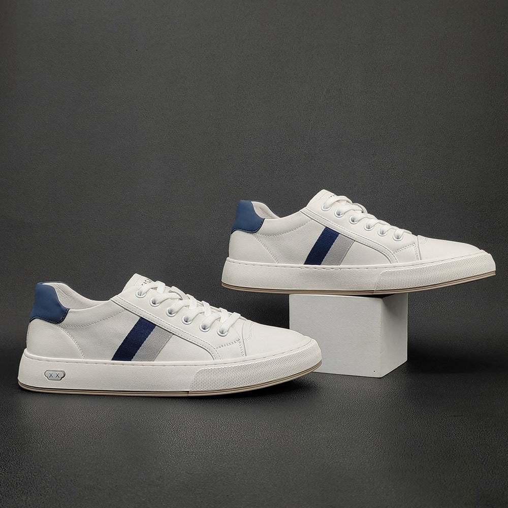 Men's Light Luxury Korean Style White Trendy Versatile Fashion Men's Board Shoes
