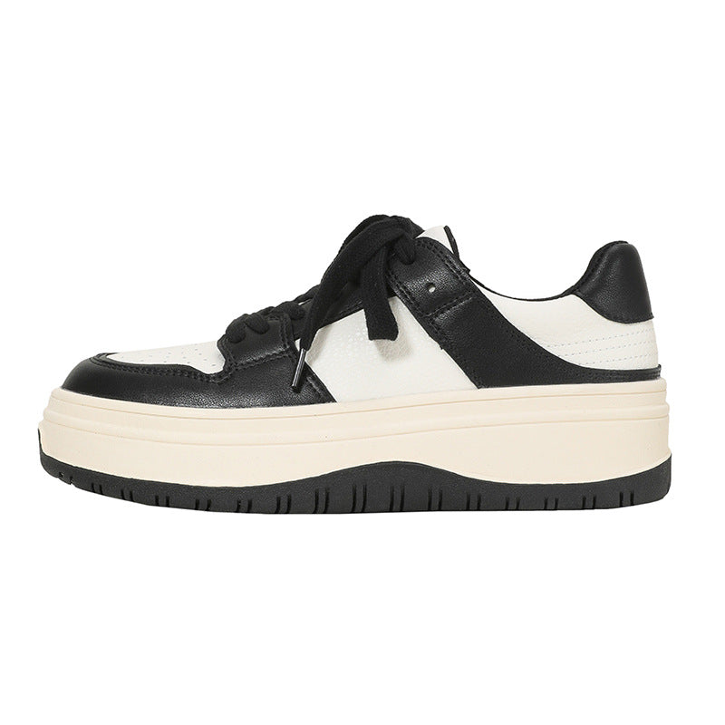 Women's White Sports Leisure Two-color Thick Bottom Casual Shoes