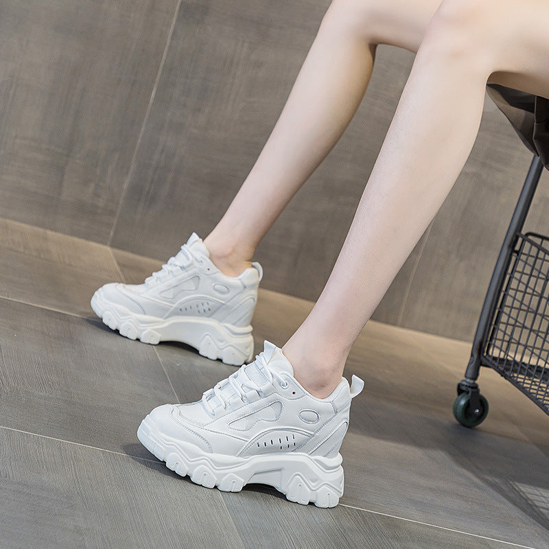Women's Insole Dad Spring Muffin Thick Bottom Breathable Sneakers