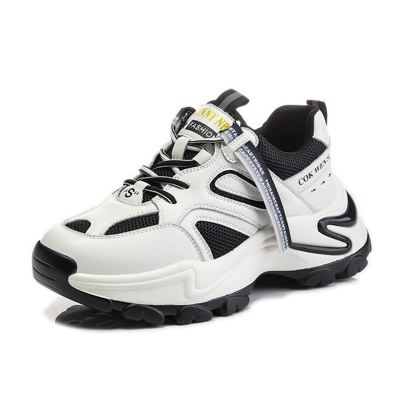 Women's Authentic Clunky Spring Platform Running Elevator Wild Casual Shoes