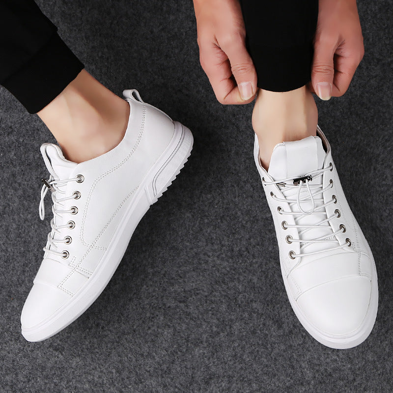 Men's Band Top Layer Cowhide Soft Summer Thin Sneakers
