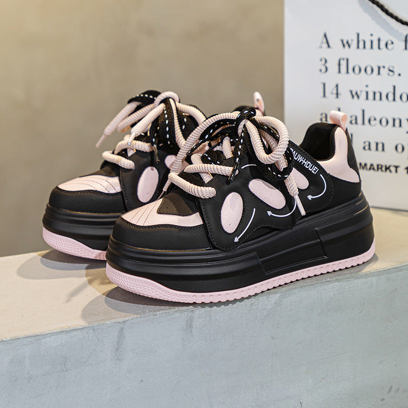 Women's Inner Height Increasing Board Bread Korean Sneakers