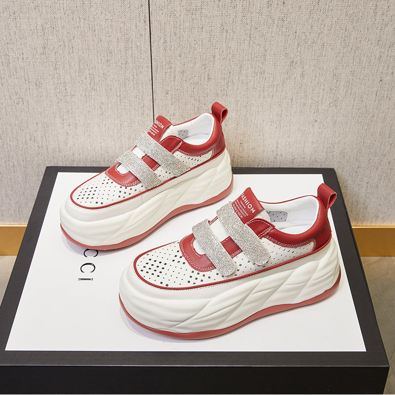 Women's Trendy Simple White Breathable Single-layer Fashionable Casual Shoes