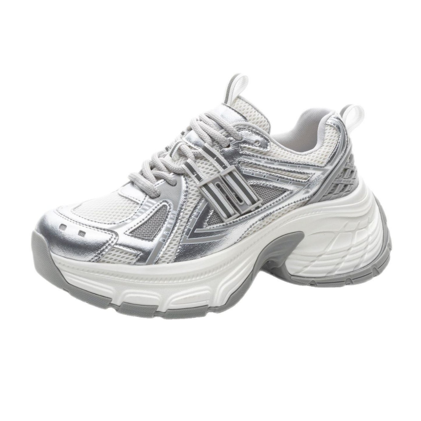 Women's Spring Breathable Mesh Blue Whale Dad Deep Women's Sports Shoes