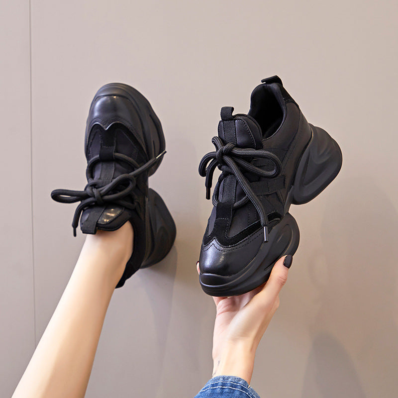 Women's Genuine Elevator Platform Dad Trendy Autumn Women's Casual Shoes