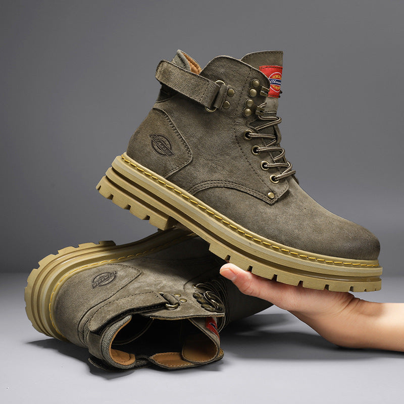 Men's Trendy Retro Mountaineering Plus Size Brown Boots