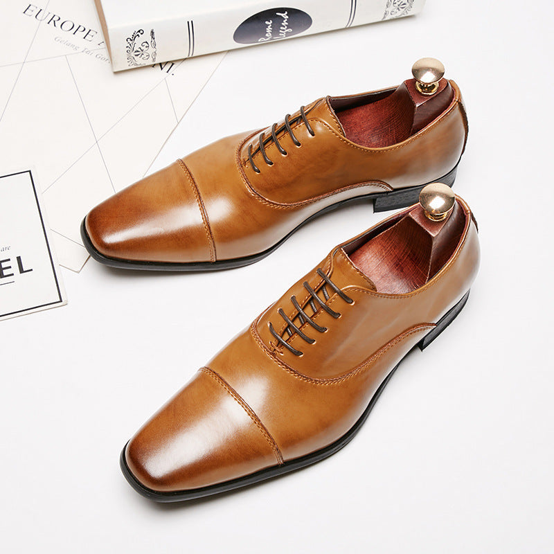 Men's Genuine Formal Wedding Oxford British Leather Shoes