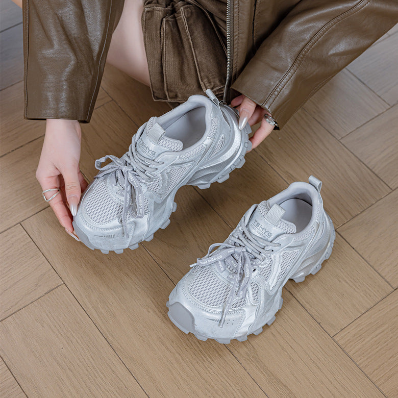 Dad Female Mesh Small Monster Thick Women's Sports Shoes