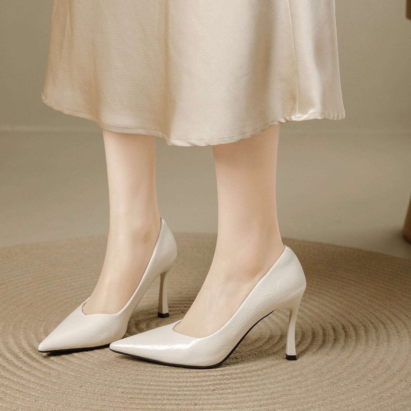 Women's Low-cut Pumps Spring Korean Style Professional Commute Pointed Toe Women's Fashion Shoes