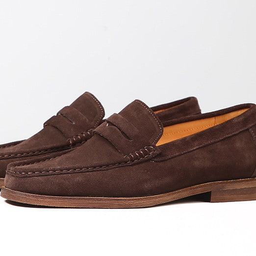 Men's Cowhide Genuine Doug Slip-on Suede Frosted Loafers