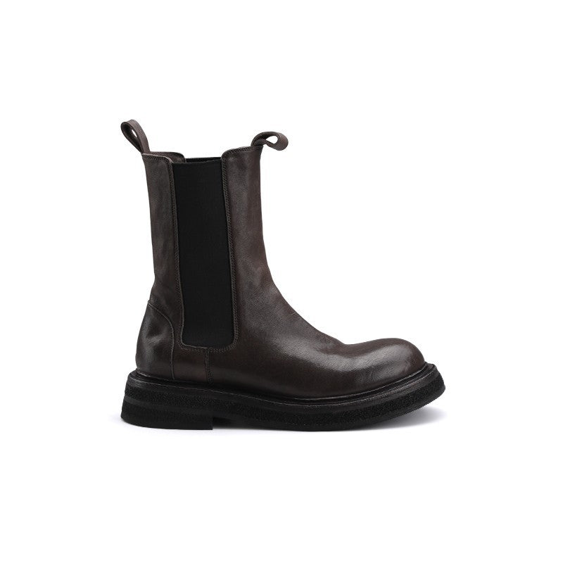Women's Thick Bottom Smoke Pipe Chelsea Ankle Boots