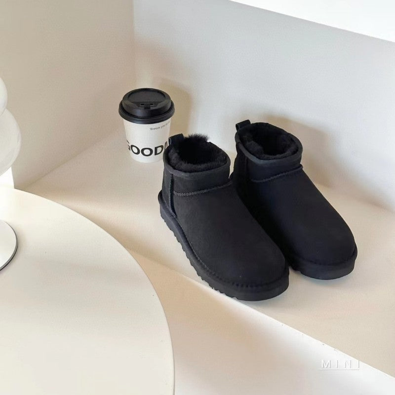 Face Short Platform Muffin Mini Small Women's Snow Boots