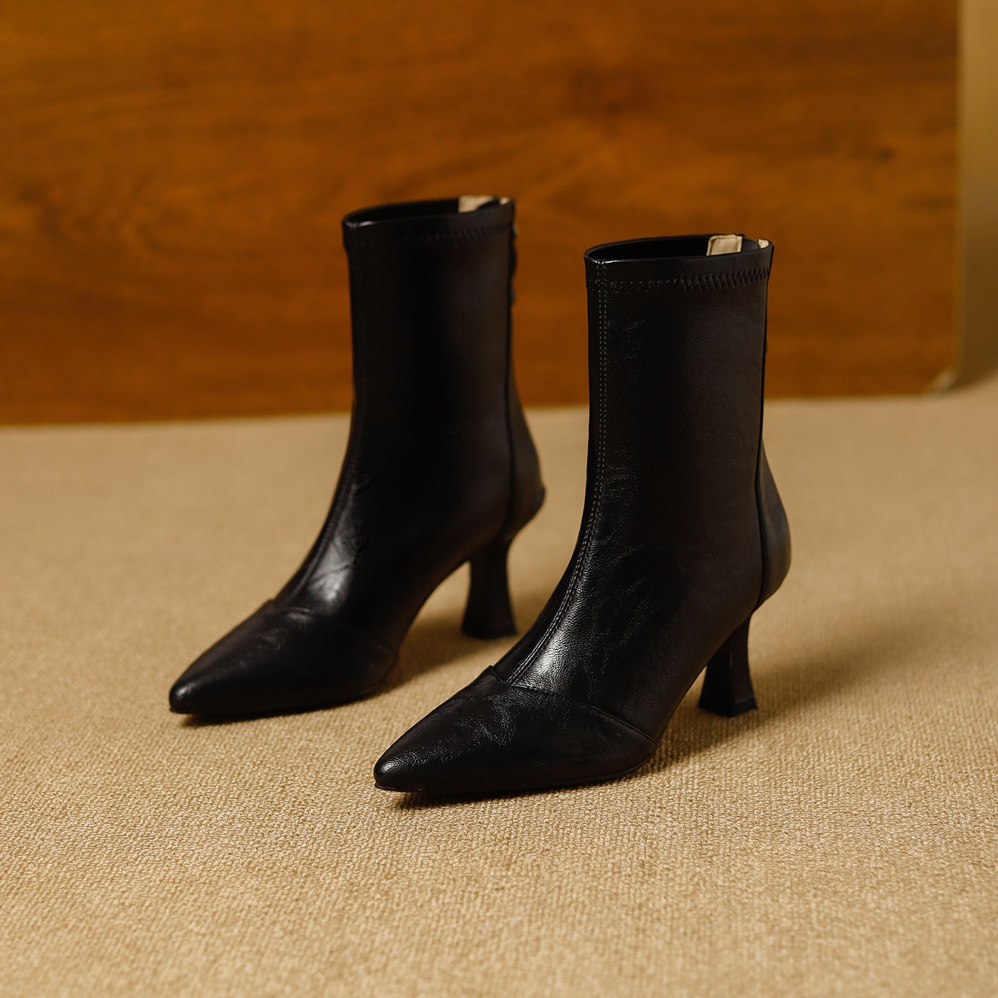Women's Toe Stiletto Ankle For Special Interest Light Luxury Simple Back Heels