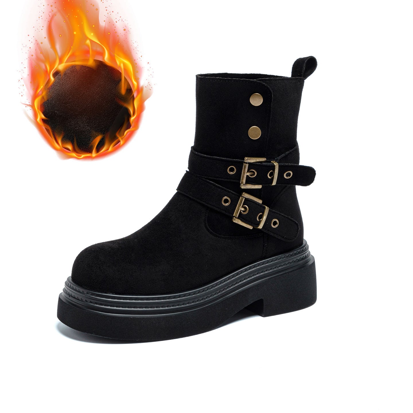 Women's Platform Martin Autumn Fashion Middle Small Men's Shoes