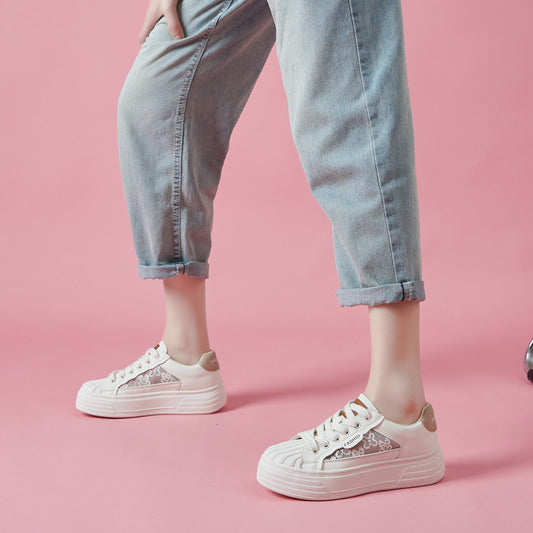 Women's Summer Breathable Comfortable University Style Thick Casual Shoes