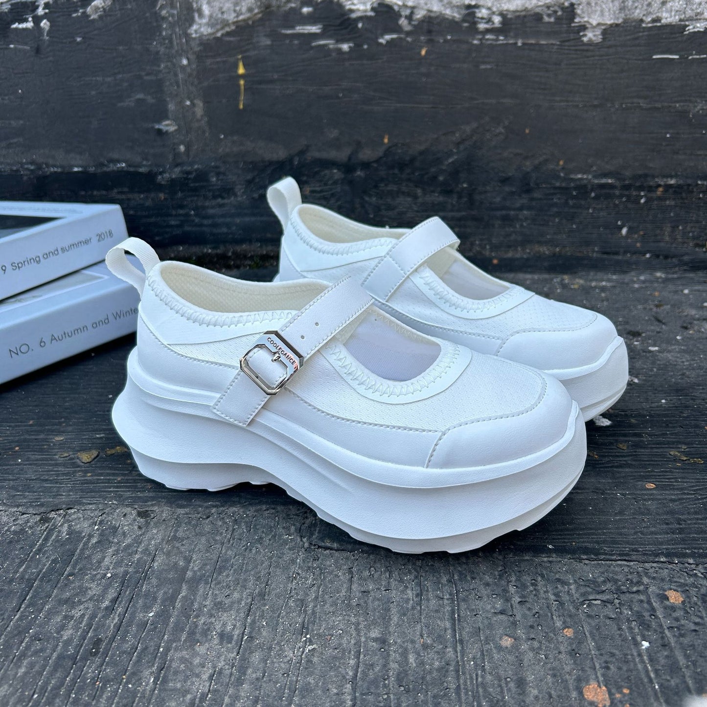 Women's Sa Joint Name Platform Heightened Easy Wear Lace Women's Sports Shoes