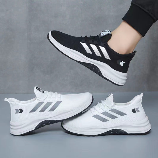 Men's Korean Summer Breathable Sports Running Cloth Sneakers