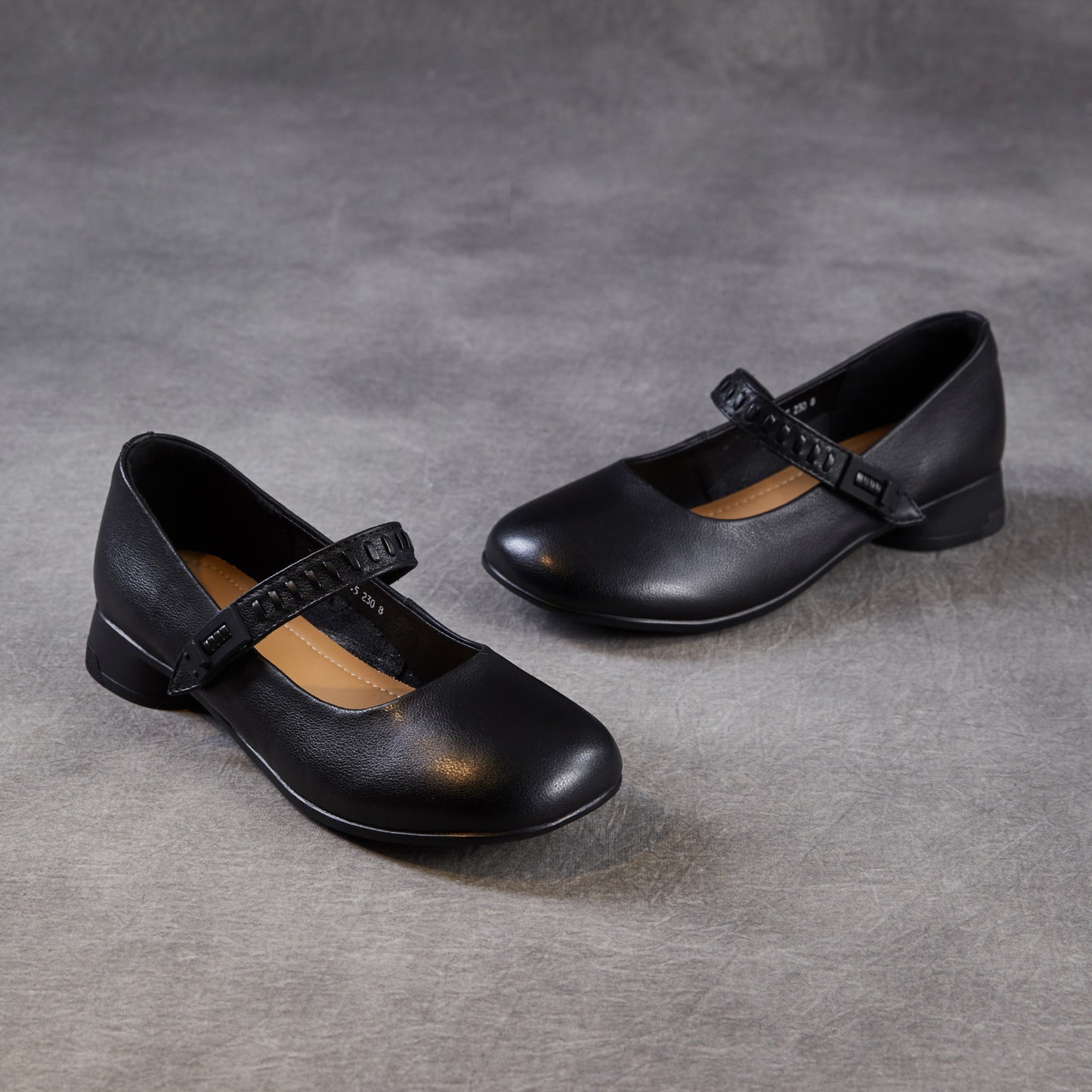Women's Cowhide Mary Jane Retro Super Beautiful Shallow Mouth Women's Shoes