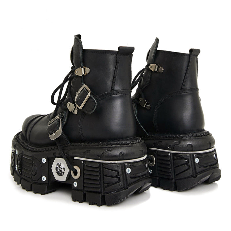 Martin Tank Bottom Handmade Punk Booties Boots