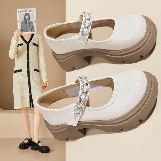 Women's Jane Spring Round Toe Shallow Mouth Women's Casual Shoes