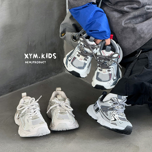 Children's Single Mesh Boys Running Lightweight Platform Children's Sports Shoes