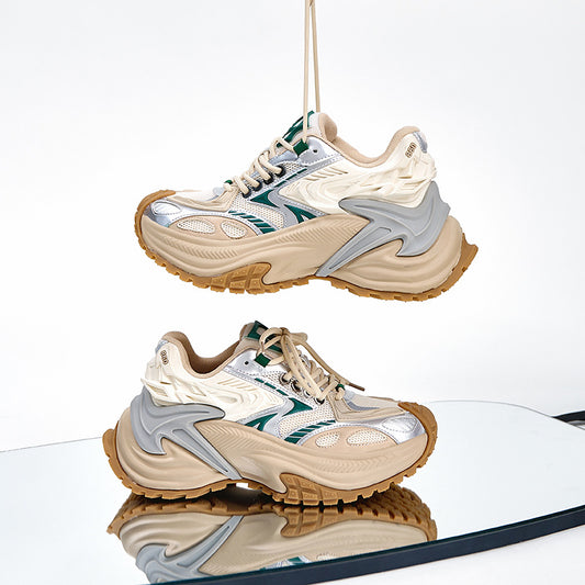 Women's Fashion Rattlesnake Dad Summer Breathable Increased Casual Shoes