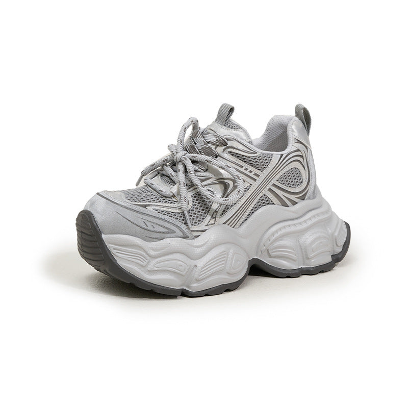 Women's Platform Dad Spring Fashion Mesh Lightweight Women's Sports Shoes