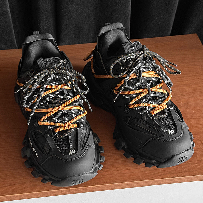 Men's Invisible Height Increasing Dad Surrounding Strap Platform Men's Casual Shoes