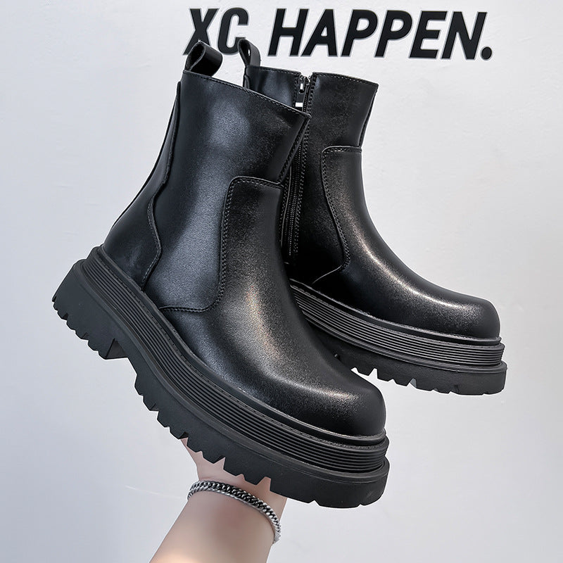 Design Sense Black British Style Trendy Boots