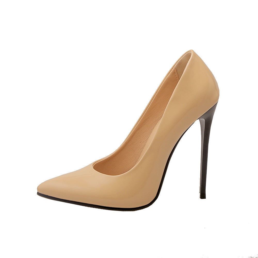 Women's Autumn Stiletto Patent Pumps Plus Size Large Women's Shoes