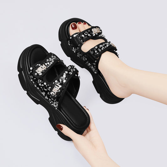 Broken Code Summer Stylish Lightweight Flat Slippers
