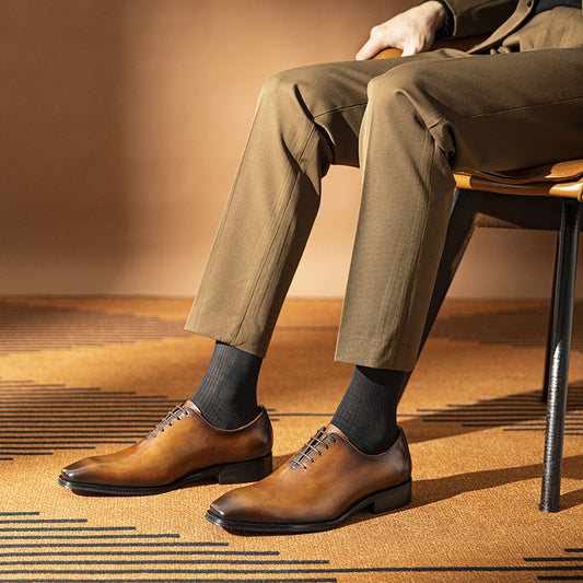 Men's Within Hours Brogue Business Formal Wear Leather Shoes