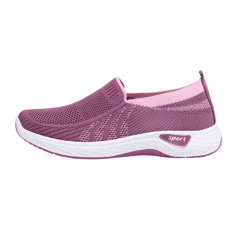 Women's Old Cloth For Slip-on Mother Mesh Casual Shoes