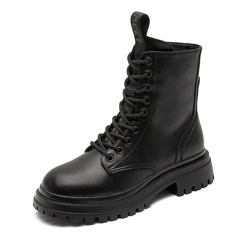 Women's Martin Platform British Style Elevator Wild Boots