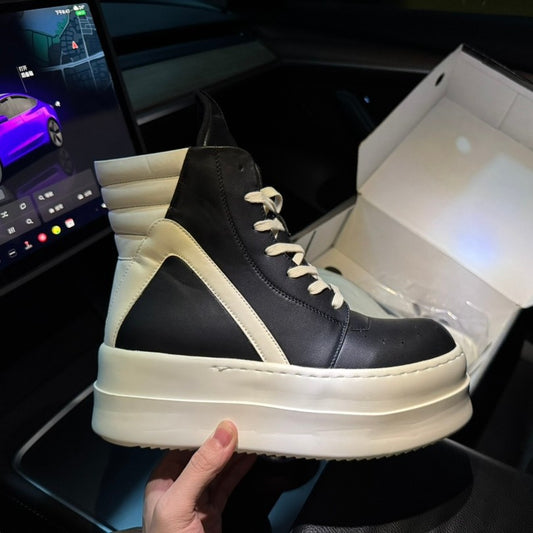 Men's American Inverted Triangle Board Heighten Retro Big Head Lovers Thick Casual Shoes