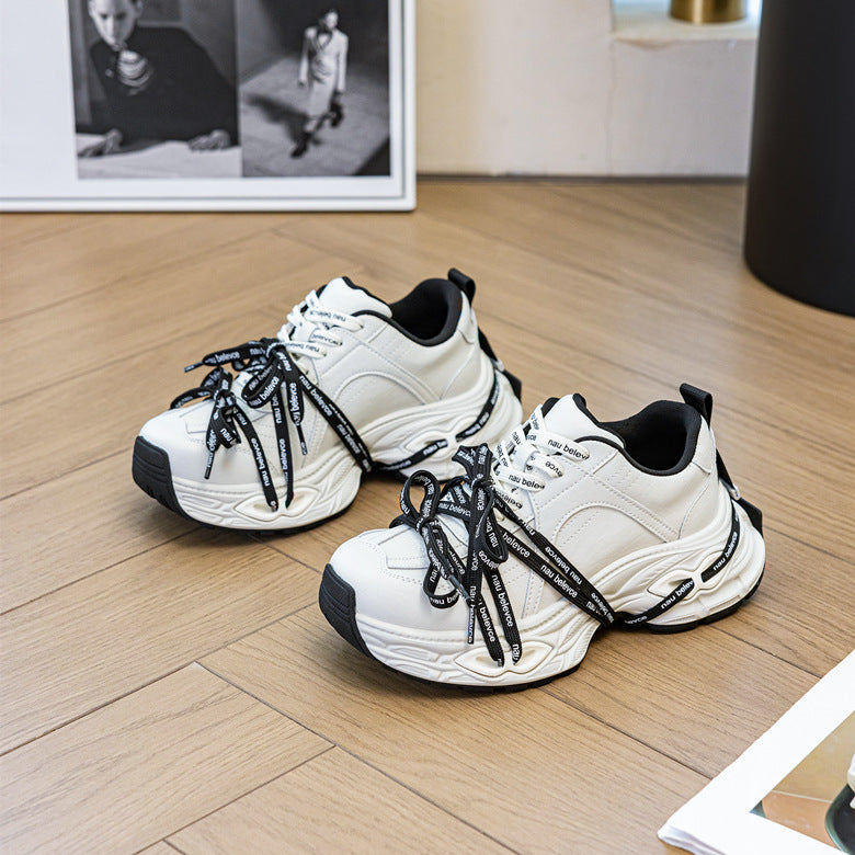 Women's Style Dad Autumn Versatile Thick Bottom Full Surface Leisure Tide Women's Sports Shoes