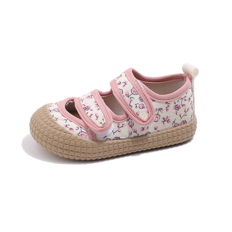 Children's Summer Floral Fresh Shallow Mouth Korean Kid's Sneakers