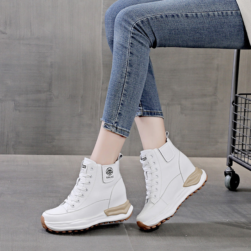 Women's Platform Versatile High Height Increasing Insole Casual Shoes