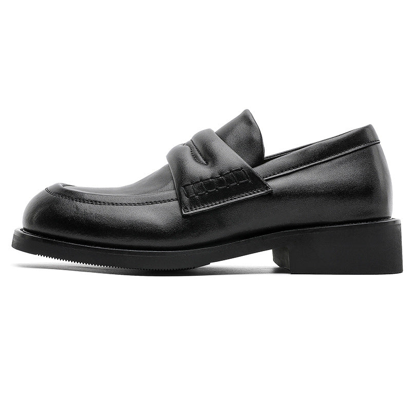 Men's Old Money Style Elegant Slip-on Commuter Derby Loafers/doug Shoes