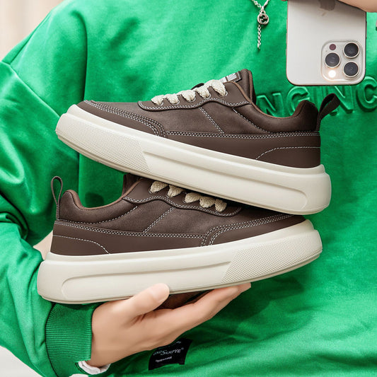 Men's Thick-soled Spring Fashion Retro Simple Lightweight Men's Board Shoes