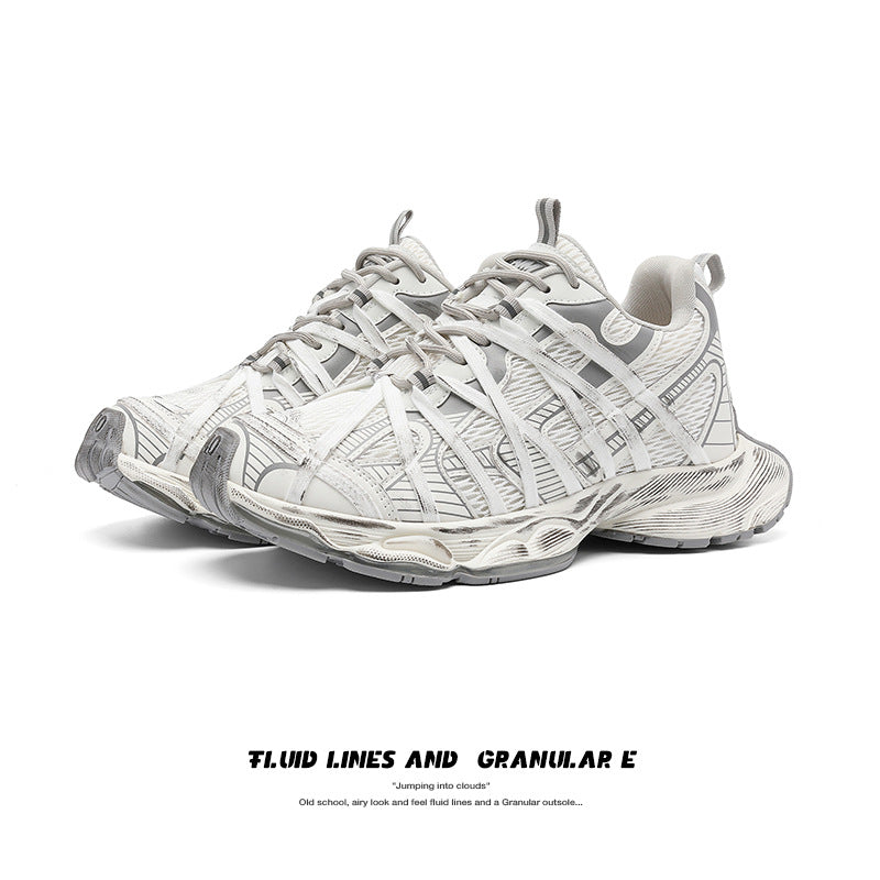Spider Four Dad Brushed Old Platform Casual Shoes