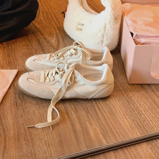 Second Hair First Layer Contrast Color Stitching Classic Toe Holder Women's Sports Shoes