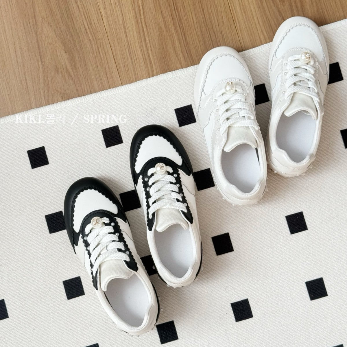 Women's Korean Style Minority German Training Early Spring Pearl Women's Casual Shoes