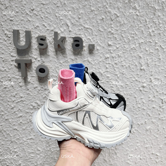 Children's Breathable Dad Spring Outdoor Soft Bottom Children's Sports Shoes