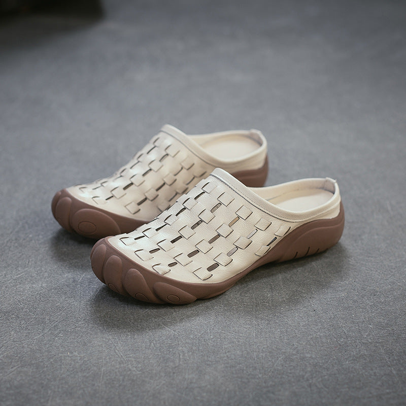 Women's Vintage Hand-woven For Outdoors First Layer Men's Shoes