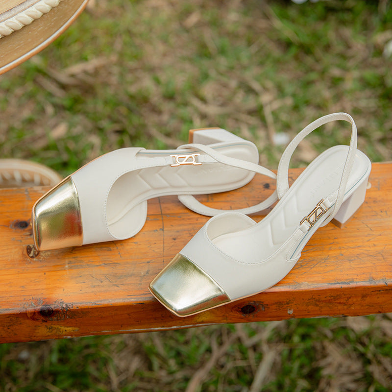 Women's Matching Classic Style Mary Jane Chunky Square Toe Closed Women's Shoes