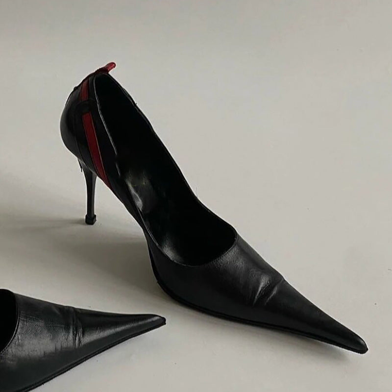 Women's Stiletto Rivet High Design Shallow Mouth Women's Fashion Shoes